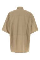 Balenciaga Cappuccino Tech Fabric Oversize Shirt