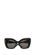Balenciaga Black Acetate Farfalla Diva Sunglasses