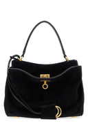 Balenciaga Black Suede Mini Rodeo Handbag