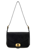 Balenciaga Black Leather Medium Clicca Shoulder Bag