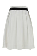 Prada White Gabardine Skirt