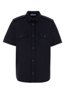 Prada Navy Blue Cotton Shirt