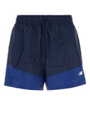 New Balance Navy Blue Nylon Bermuda Shorts