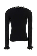 Valentino Garavani Black Wool Sweater