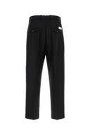 Nine In The Morning Black Twill Wide Leg Kai Pant