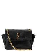 Saint Laurent Black Leather Niki Shoulder Bag