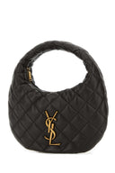 Saint Laurent Charcoal Nappa Leather Icarino Shoulder Bag