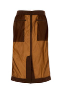 Saint Laurent Chocolate Nylon Skirt