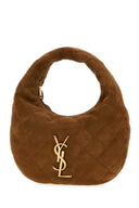 Saint Laurent Brown Suede Icarino Shoulder Bag