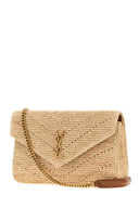 Saint Laurent Raffia Lou Lou Shoulder Bag