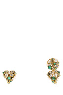 Saint Laurent Gold Metal Cassandre Earrings