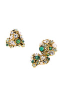 Saint Laurent Gold Metal Cassandre Earrings