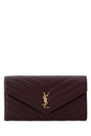 Saint Laurent Plum Leather Wallet