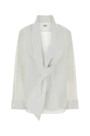 Saint Laurent White Poplin Blouse