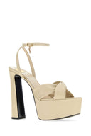 Saint Laurent Sand Leather Franciane Sandals