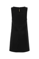 Saint Laurent Black Satin Mini Dress