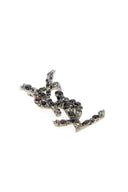 Spilla Cassandre in metallo decorato Saint Laurent