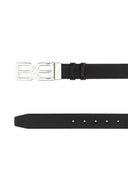 Bally Black Leather Reversible Belt