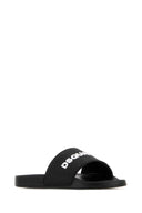 Dsquared Black Rubber Slippers
