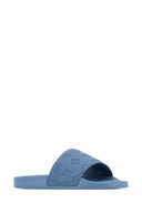 Dsquared Light Blue Rubber Slippers