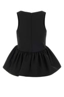 Dries Van Noten Black Stretch Gabardine Top