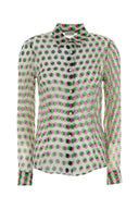 Dries Van Noten Printed Chiffon Cloudy Shirt