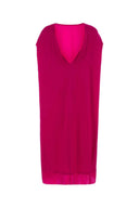 Dries Van Noten Fuchsia Satin Diria Dress