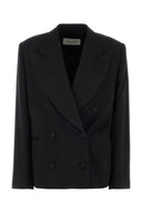 Dries Van Noten Black Wool Blend Bosea Blazer