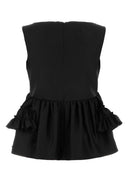 Dries Van Noten Black Wool Blend Casey Top