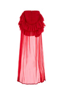 Dries Van Noten Red Silk Shelby Skirt