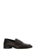 Dries Van Noten Dark Brown Leather Loafers