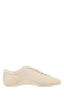 Dries Van Noten Ivory Leather Sneakers
