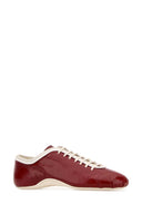 Dries Van Noten Red Leather Sneakers