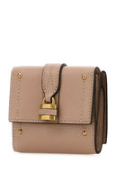 Chloe Antiqued Pink Leather Mini Paddington Wallet