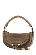 Chloe Cappuccino Suede Mini Marcie Shoulder Bag