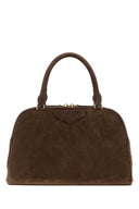 Givenchy Brown Suede Medium Antigona East West Soft Handbag