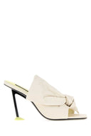 Givenchy Ivory Leather Boudoir Mules