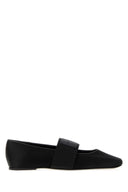 Givenchy Black Satin Ballerinas
