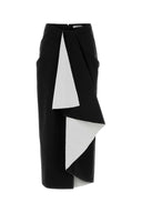 Givenchy Black Wool Blend Skirt