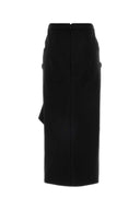 Givenchy Black Wool Blend Skirt