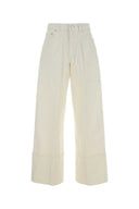 Givenchy White Denim Wide Leg Jeans