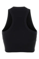 Givenchy Black Stretch Cotton Crop Top