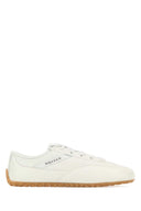 Alexander Mcqueen Ivory Leather Boxe Sneakers