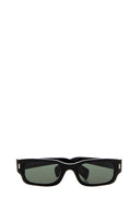 Alexander Mcqueen Black Acetate Panthos Sunglasses