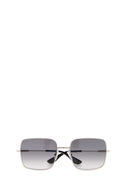 Alexander Mcqueen Silver Metal Sunglasses