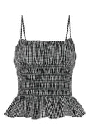 Michael By Michael Kors Embroidered Poplin Top