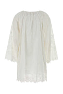 Michael By Michael Kors White Cotton Dress