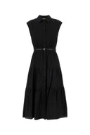 Michael By Michael Kors Black Poplin Dress