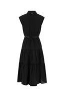 Michael By Michael Kors Black Poplin Dress