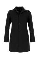Jil Sander Abrigo negro de mezcla de lana